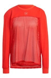 ADIDAS BY STELLA MCCARTNEY LONG SLEEVE MESH PANEL TOP,GM5393