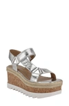 MARC FISHER LTD GYLIAN PLATFORM WEDGE SANDAL,MLGYLIAN