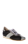 Amalfi By Rangoni Riflesso Sneaker In Black/ Light Grey Suede