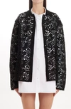 VALENTINO FLORAL MACRAME JACKET,VB0CE2A03QG