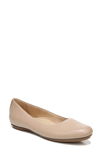 Naturalizer Vivienne Ballet Flat - Wide Width Available In Barely Nude Leather