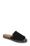 Toni Pons Rita Espadrille Slide Sandal In Black Suede