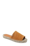 Toni Pons Rita Espadrille Slide Sandal In Tan Suede