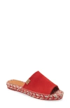 Toni Pons Rita Espadrille Slide Sandal In Raspberry Suede