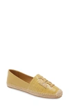 Tory Burch Ines Espadrille In Light Yellow/ Gold