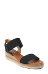 Andre Assous Neveah Espadrille Sandal In Black Fabric
