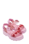 Melissa X Lazy Oaf Kick Off Lug Sole Platform Sandal In Pink