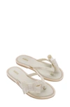 Melissa Sweet Iii Flip Flop In Beige/ Beige