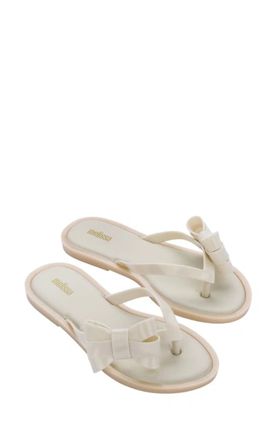 Melissa Sweet Iii Flip Flop In Beige/ Beige