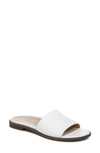 Vionic Demi Slide Sandal In White Leather