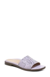 Vionic Demi Slide Sandal In Pastel Lilac Leather