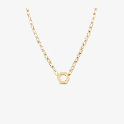 Harwell Godfrey 18kt Yellow Gold Hexagon Foundation Necklace