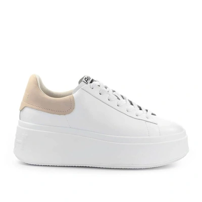 Ash Moby Leather Oversized Trainers In White