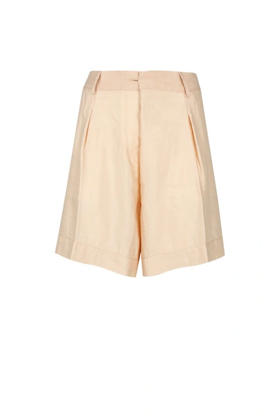 Forte Forte Bermuda Shorts In Seashell Color In Cream