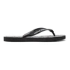 VERSACE JEANS COUTURE BLACK LOGO FLIP FLOPS