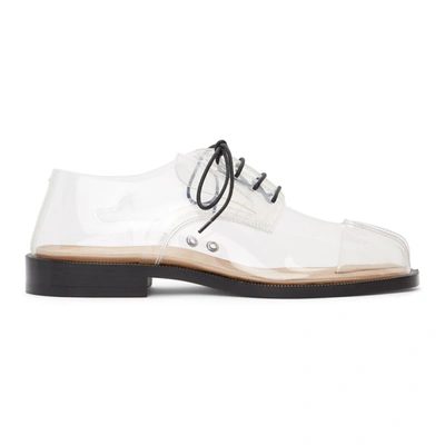 Maison Margiela Transparent Tabi-toe Lace-up Shoes In Clear