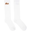 PALM ANGELS WHITE BEAR SOCKS
