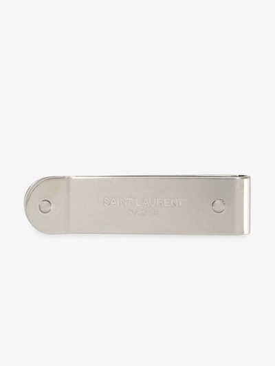 Saint Laurent Id Money Clip In Silver