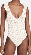 Eberjey Palapas Loreta One Piece In Off White/straw