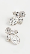 Jennifer Behr Edith Crystal-embellished Earrings In Crystal