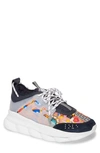 Versace Chain Reaction Sneaker In Multicolor/ Navy