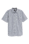 VANS CYPRESS CHECKER 2.0 SHORT SLEEVE BUTTON-UP SHIRT,VN0A545TY28