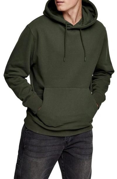 Topman Classic Hoodie In Olive