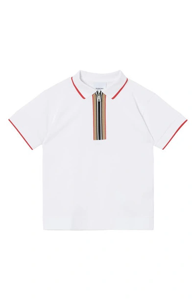 Burberry Kids' Little Boy's & Boy's Samuel Polo Shirt In White