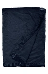 Giraffe At Home Luxe(tm) Faux Fur Solid Throw In Denim