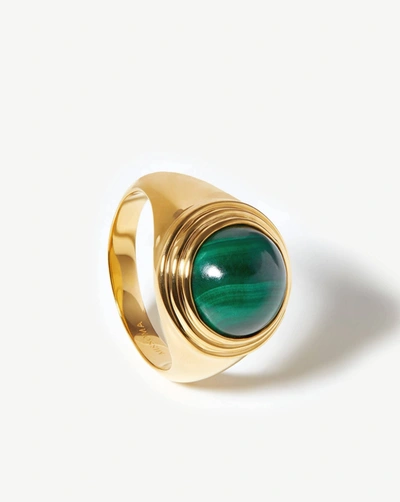 Missoma Gold Malachite Sphere Ring