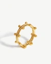 MISSOMA SPHERE BEADED RING 18CT GOLD PLATED VERMEIL,SP G R6 NS J