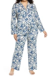 Nordstrom Lingerie Moonlight Pajamas In Navy Denim Ethereal Floral