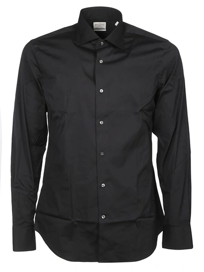 Bagutta Solid Color Shirt In Black