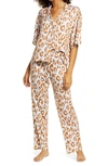 Bp. Sleepy Head Pajamas In Blue Drift Abstract Animal