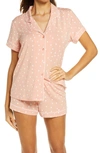Nordstrom Lingerie Moonlight Short Pajamas In Coral Tide Sophie Dot