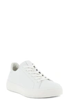 Ecco Soft Classic Leather Sneaker In White