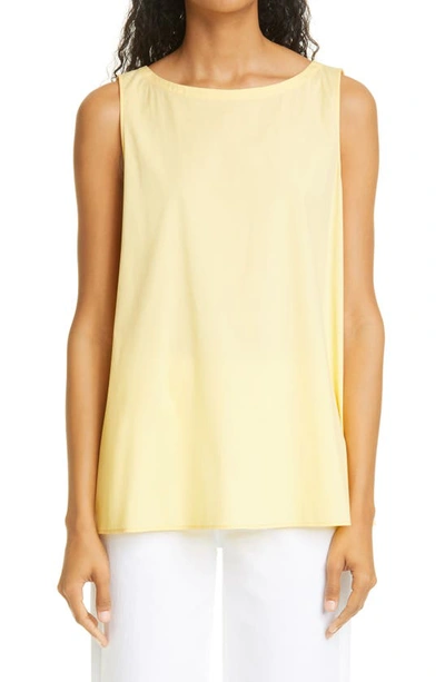 Lafayette 148 Plus-size Isa Blouse In Italian Stretch Cotton In Yellow