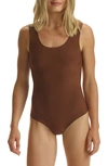 Commando Butter Tank Bodysuit In Cinnamon