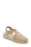 Toni Pons Verona Wedge Espadrille In Stone Fabric