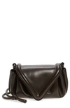 BOTTEGA VENETA MEDIUM BEAK TRIANGLE FLAP LEATHER SHOULDER BAG,658523VCP30