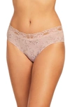 Montelle Intimates High Cut Lace Briefs In Gardenia