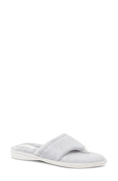 Patricia Green 'splash' Slipper In Pearl Grey Fabric