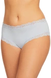 Fleur't Iconic High-rise Lace-trim Boyshort In Heaven