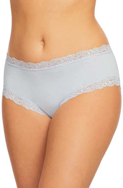 Fleur't Iconic High-rise Lace-trim Boyshort In Heaven