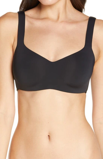 On Gossamer Sleek Invisible Wireless Bra In Black