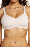 On Gossamer Sleek Invisible Wireless Bra In Blush