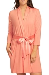 Fleur't Iconic Short Robe In Blossom