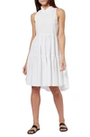 Joie Carlo White Cotton Dress - Atterley In Clean White