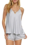 Flora Nikrooz Victoria Satin Camisole In Light Gray