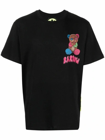 Barrow Teddy Bear Print T-shirt In Black